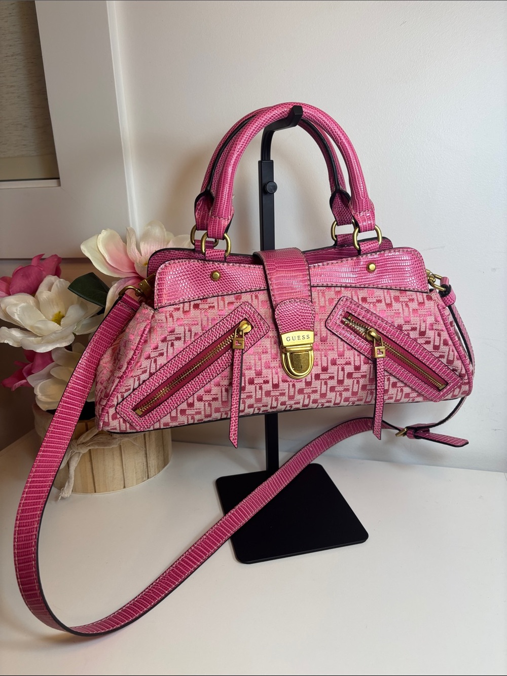 Guess pink bag